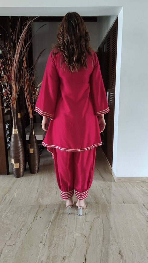Magenta Pink Punjabi Suit